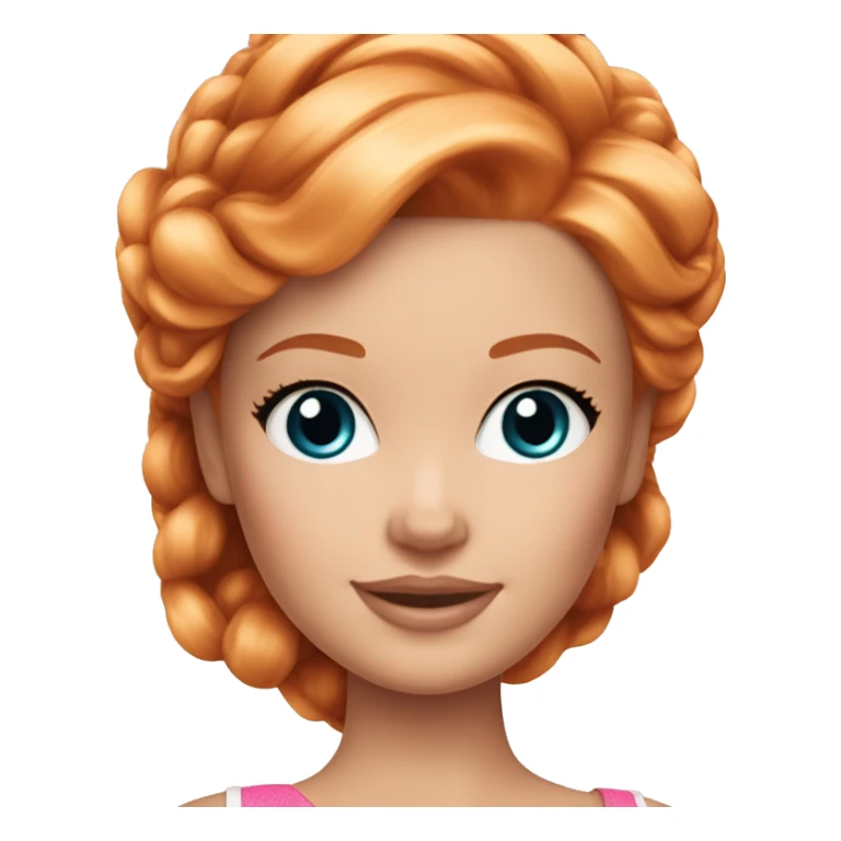 Beautiful Barbie ginger fair skin sticker