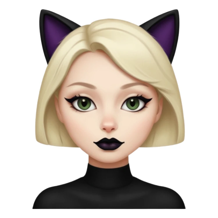 dark feminine energy woman, cat eye  sticker
