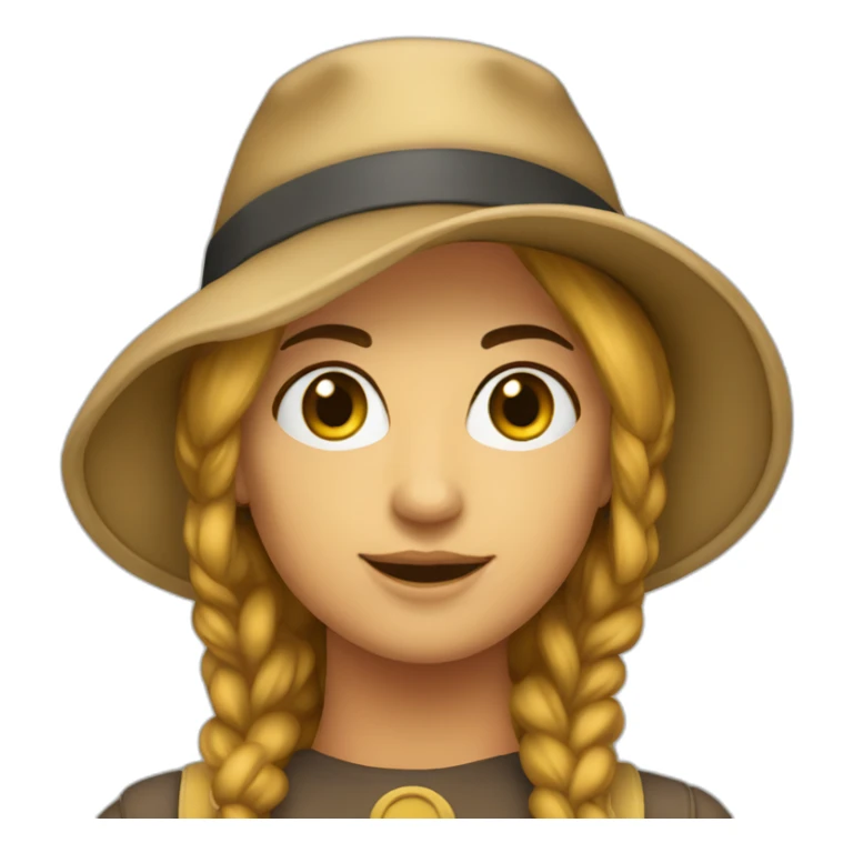 donna felice con soldi come cappello sticker