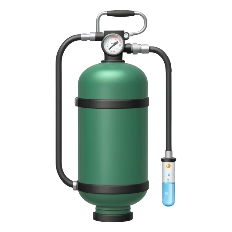 medical oxygen small green tank sticker