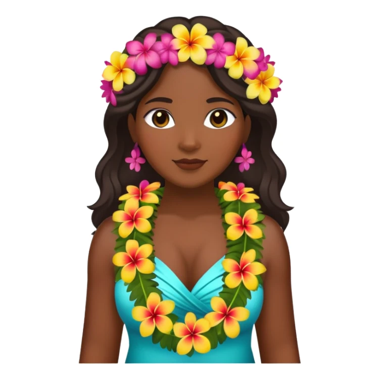 Full bodied Beautiful Hawaiian woman sticker