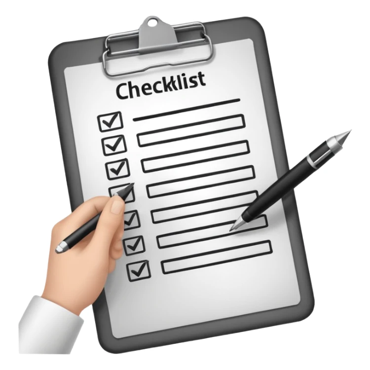 checklist / Clipboard sticker