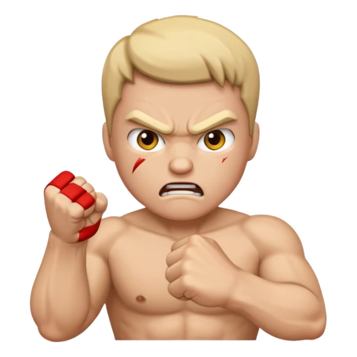 Emojis con el puño cerrado y molesto para pelear sticker