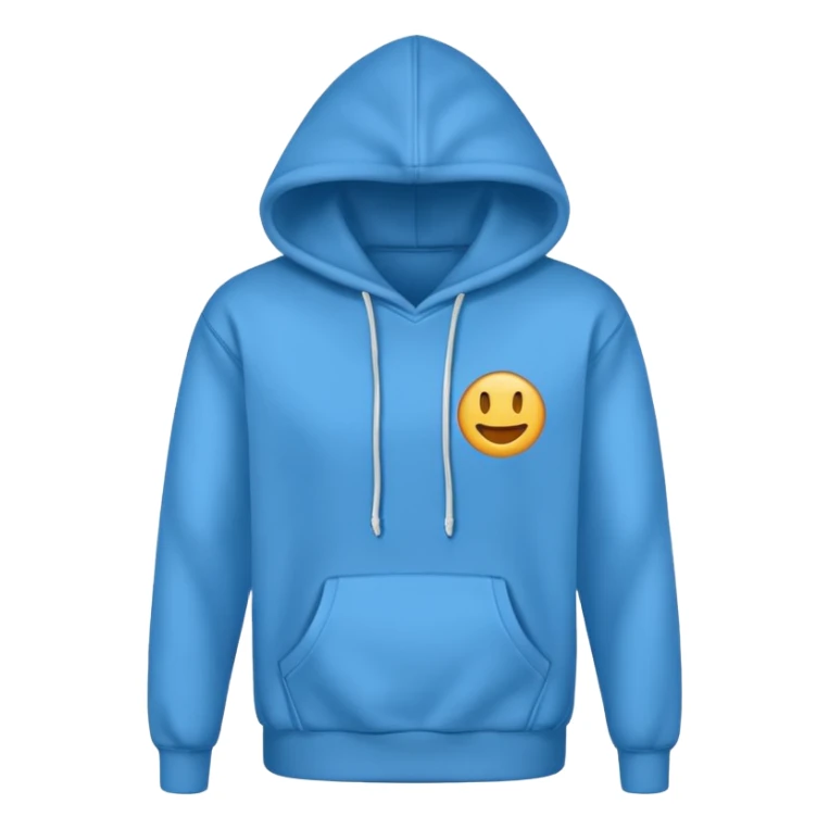 hoodie blu no lace no emoji sticker