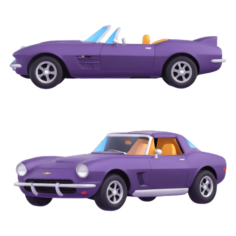 Chevrolet sports car sticker