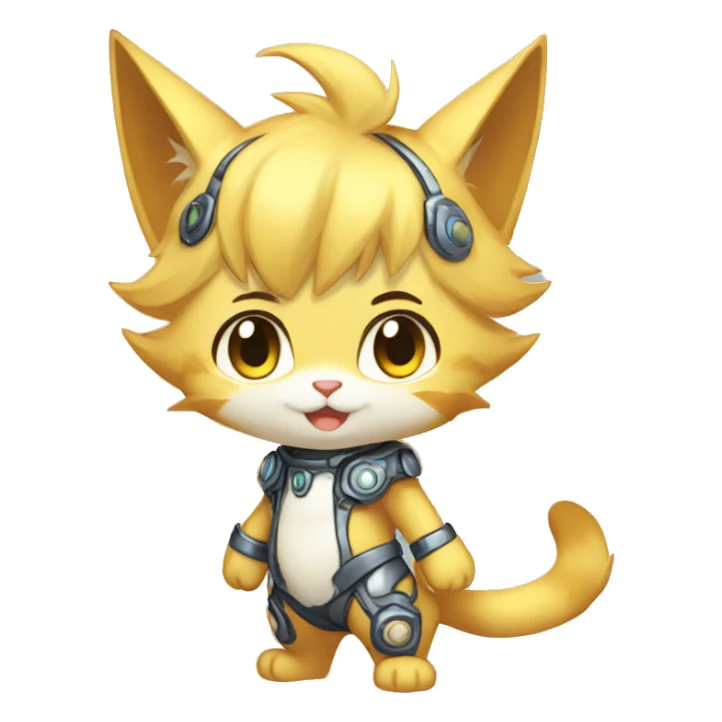 Catboy-Chibi-Sona-Shiny-Fakémon full body sticker