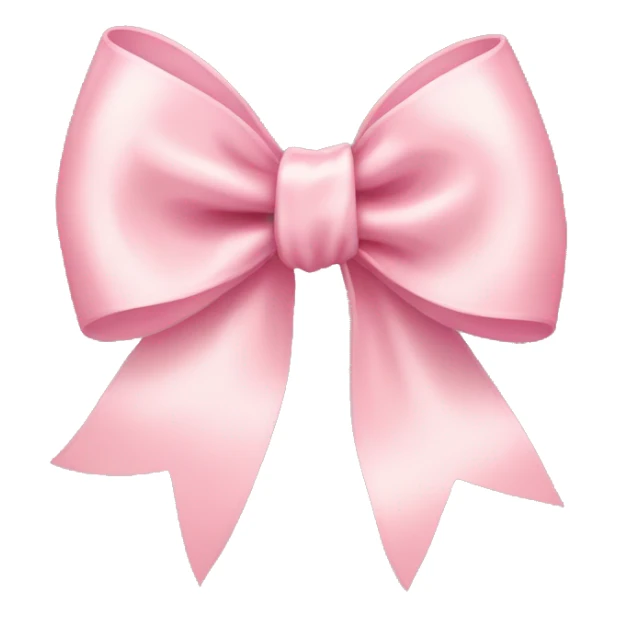 light pink ribbon bow sticker