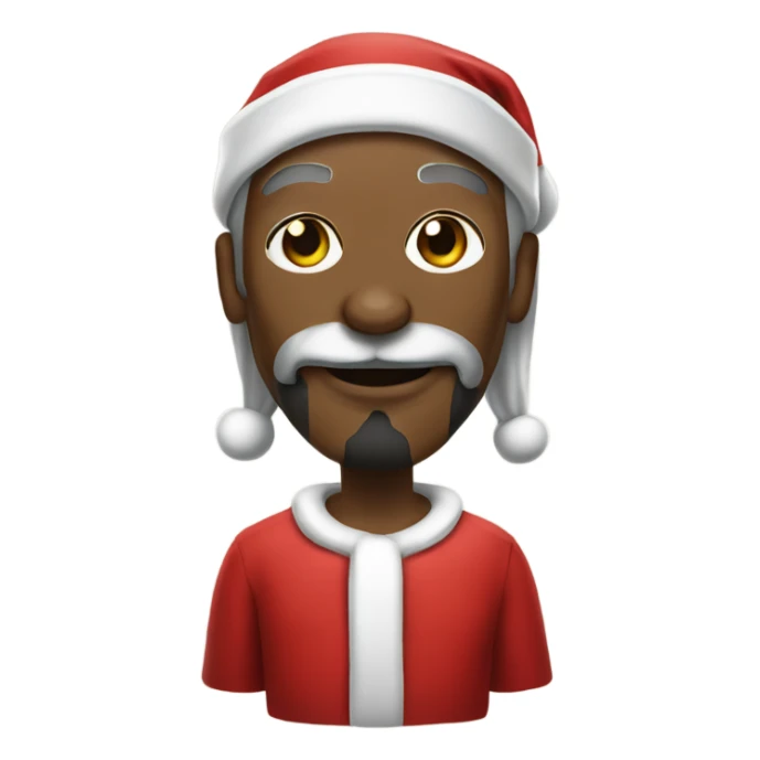 Snoop dogg dressed as Santa clause sticker
