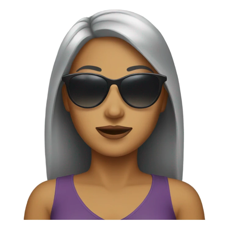 Woman with sunglasses  sticker