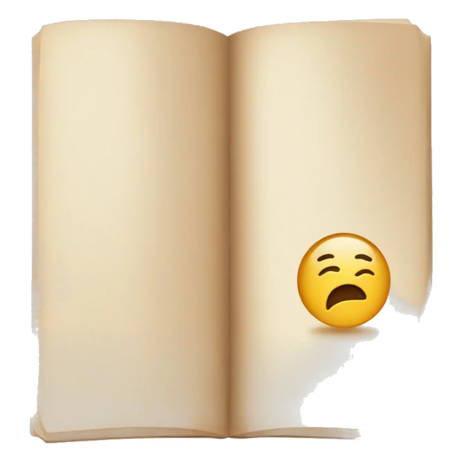 a book with the emotion of embarrassment  sticker