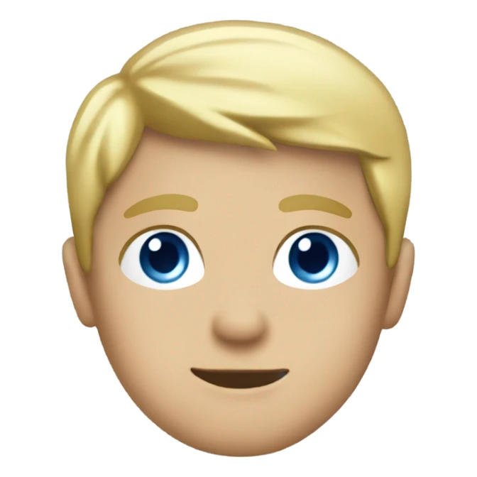 blonde boy with blue eyes in a black suit  sticker