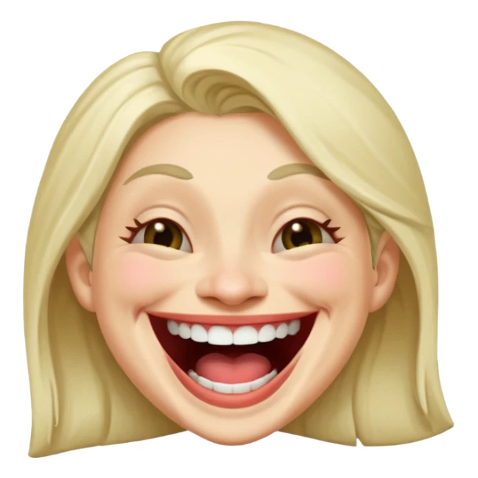 Make a women laughing women trollface laughing sticker