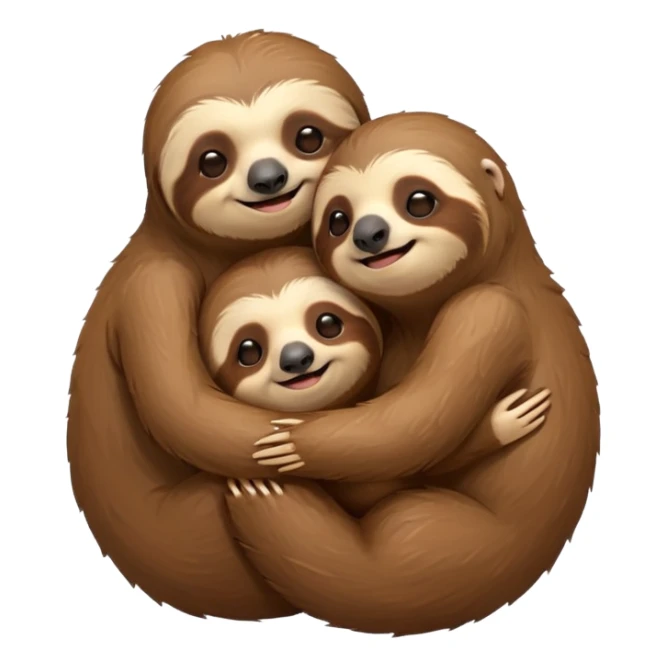 Two sloths lover sticker