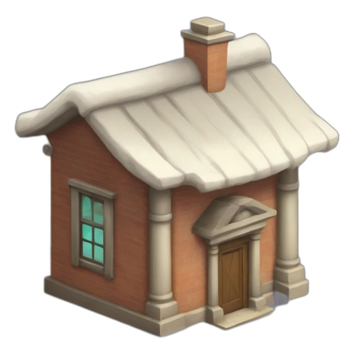 Icon of an auction house from Pokemon, stylistic features from Pokemon should be present and it is clear that auctions are held there sticker