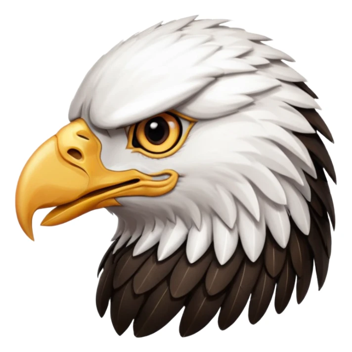 Eagle head emoji,use black theme, I dun want the white part  sticker