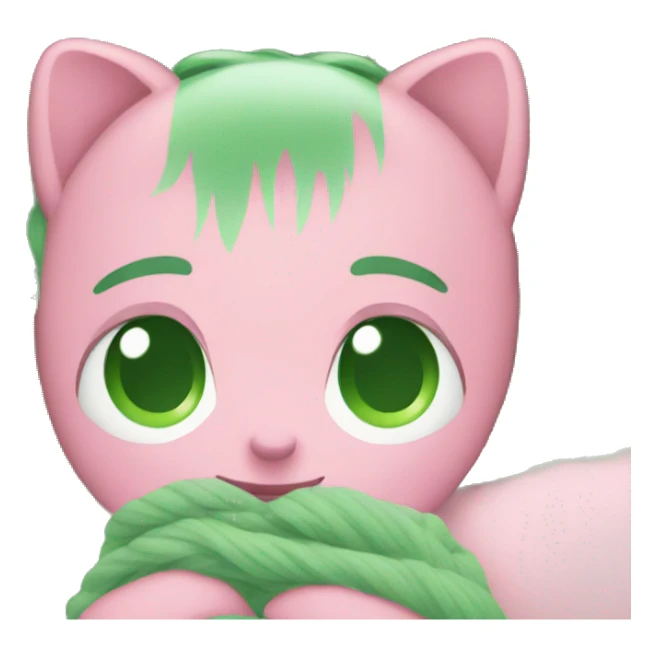 Cozy green and pink vibes sticker