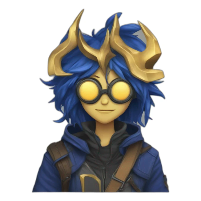 a fusion between vriska serket and drik strider sticker