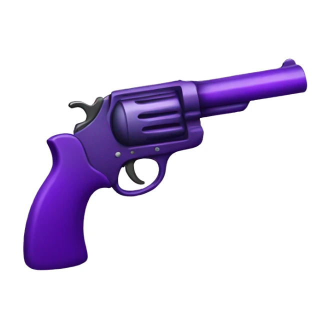 Purple pistol sticker