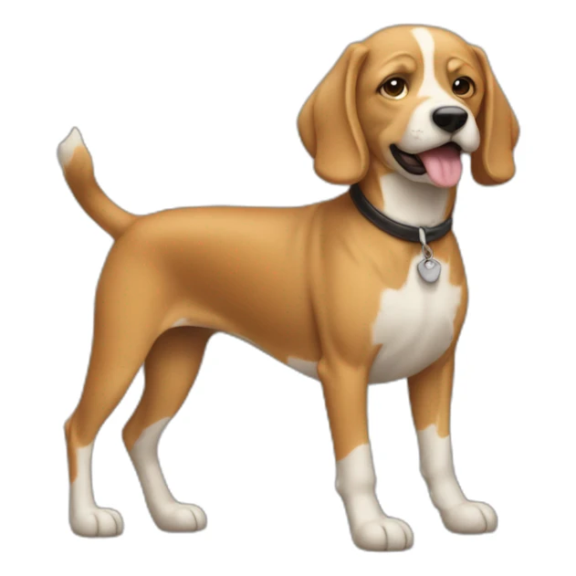 Homme sur un chien sticker