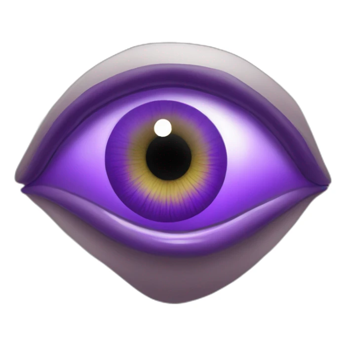 majestic godly violet iris eyeball serious intense symmetrical knowledgable sticker
