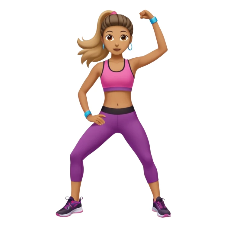 Zumba workout sticker