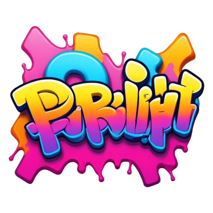 graffiti of the words "привіт" sticker