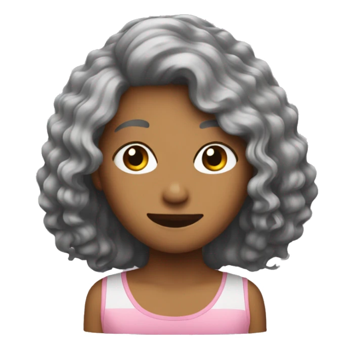 person getting their hair colore sticker