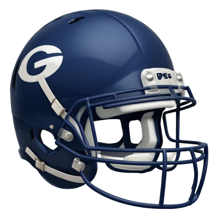 College football player helmet in a deep, dark color

 sticker