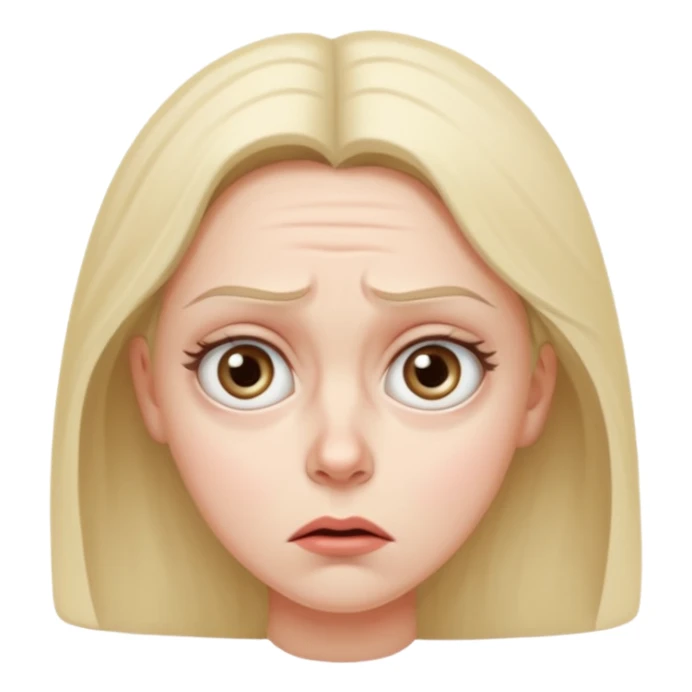  confused and weirided out woman sticker