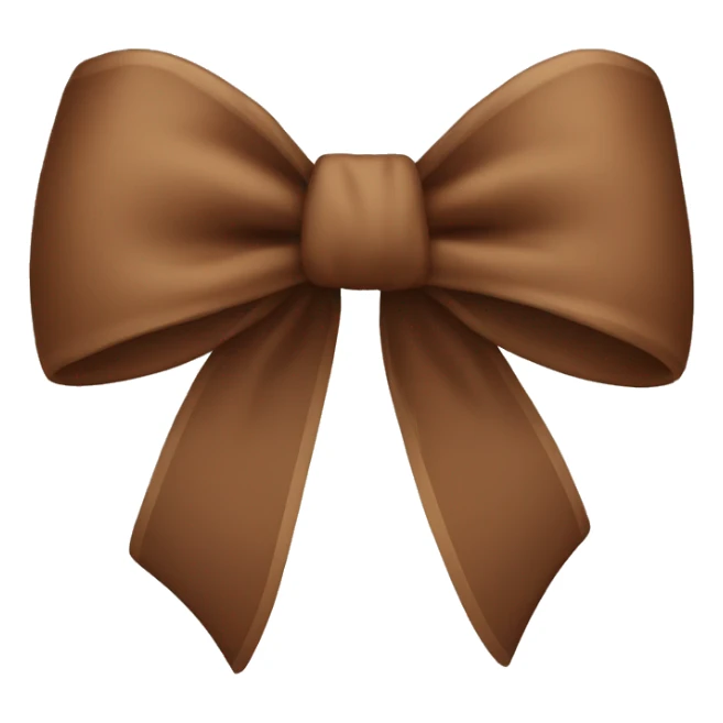 brown bow  sticker