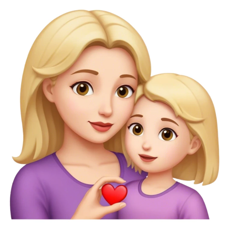 I love you sign from mom to daughter sticker