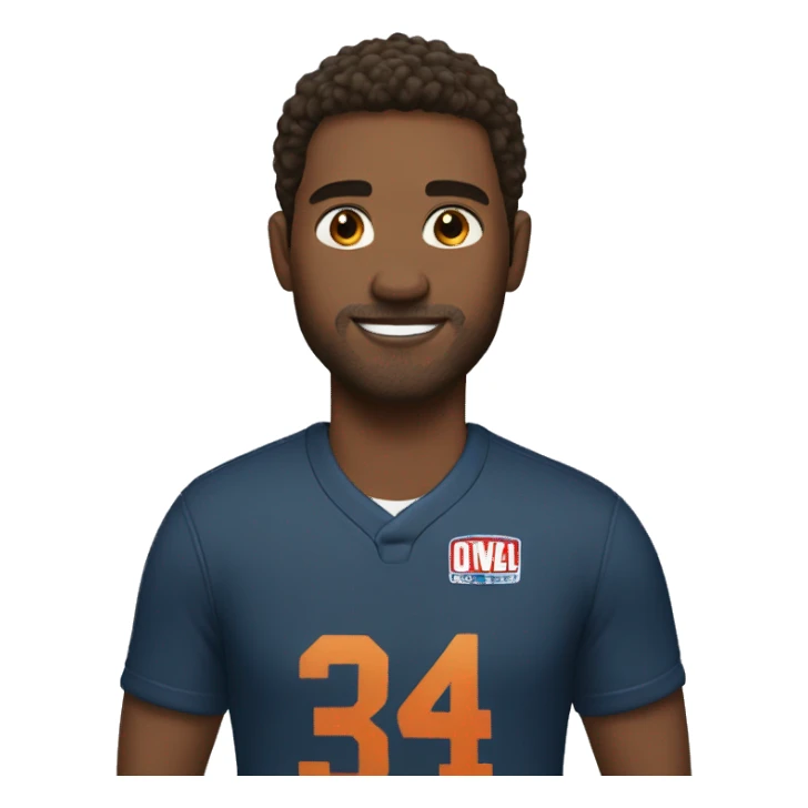 Sports BROWN HAIR MAN sticker