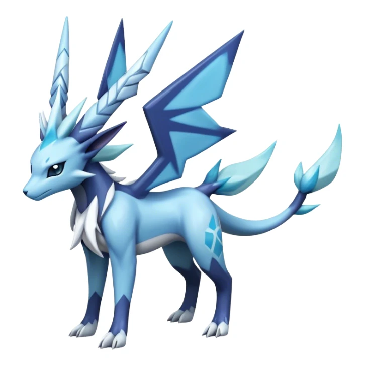 dialga-suicune-Glaceon-hybrid, full body sticker