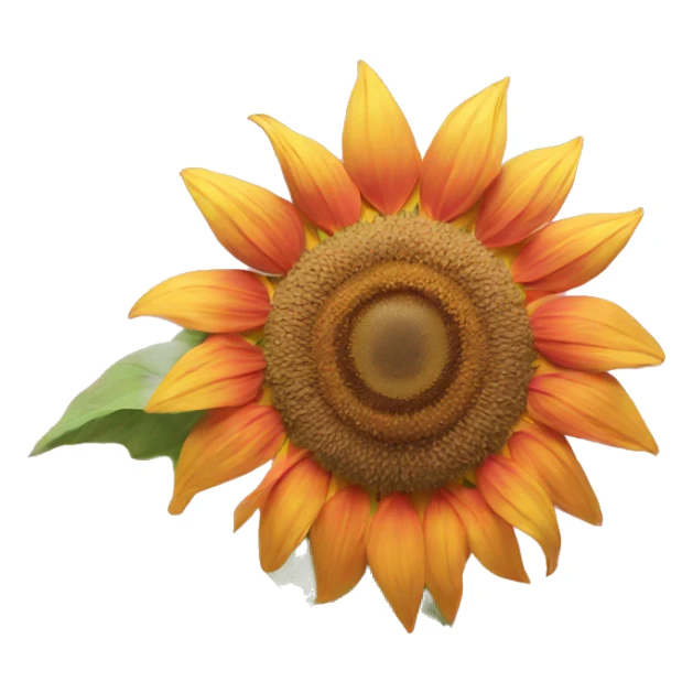 sunflower pink orange and yellow sticker