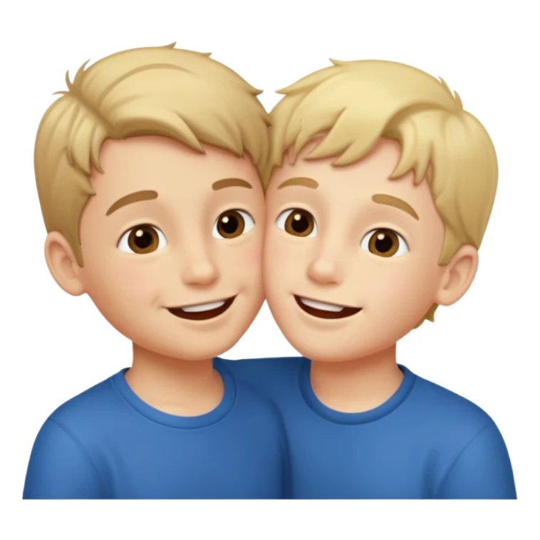 Produce me a emoji where two boys kissing sticker