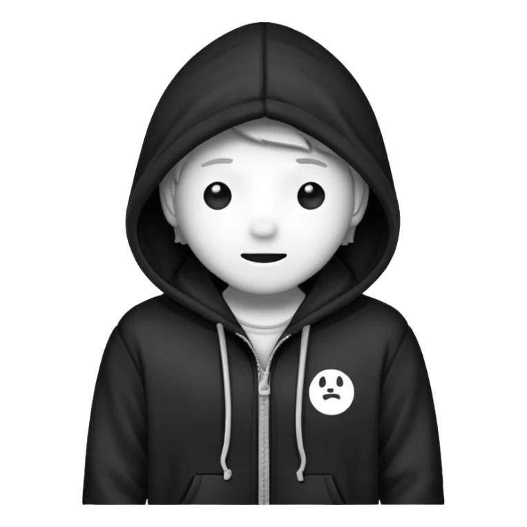 Doodle wearing hoodie sticker