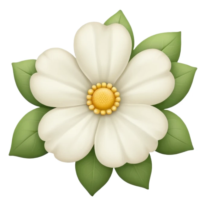 Flor blanca de sentido pésame sticker