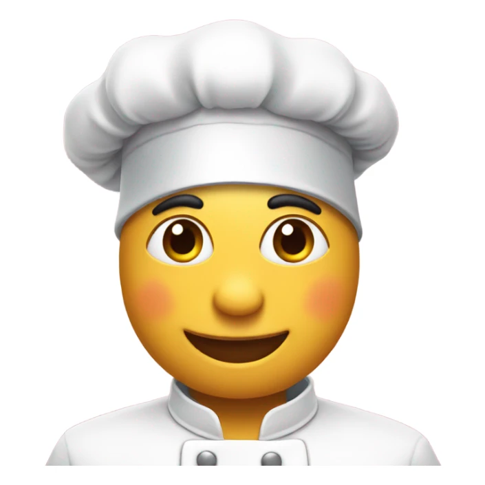 Love emoji with the chef hat sticker