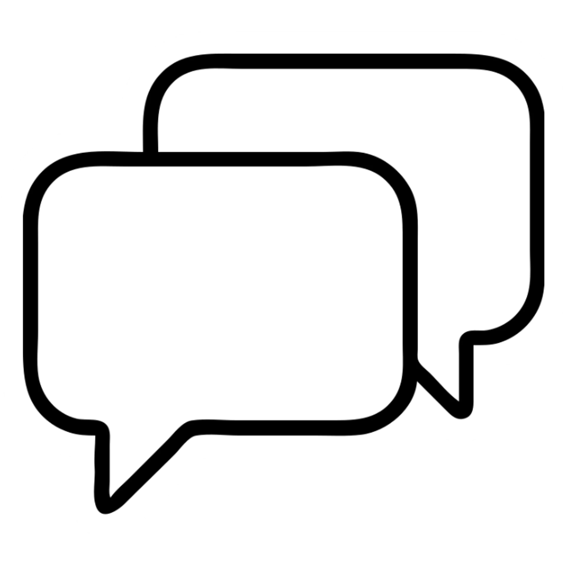 conversation chat bubbles icon sticker