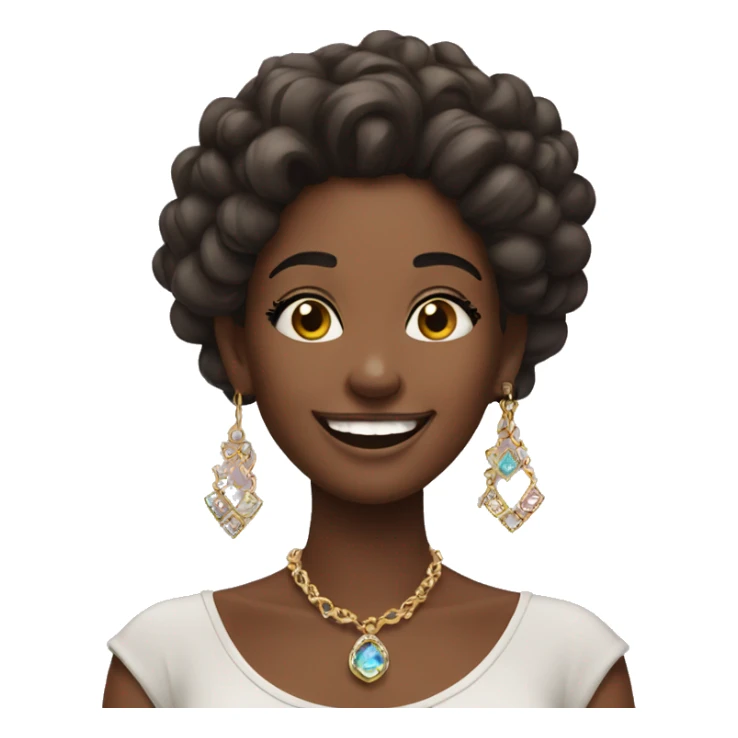 happy girls with jewelry vibes sticker