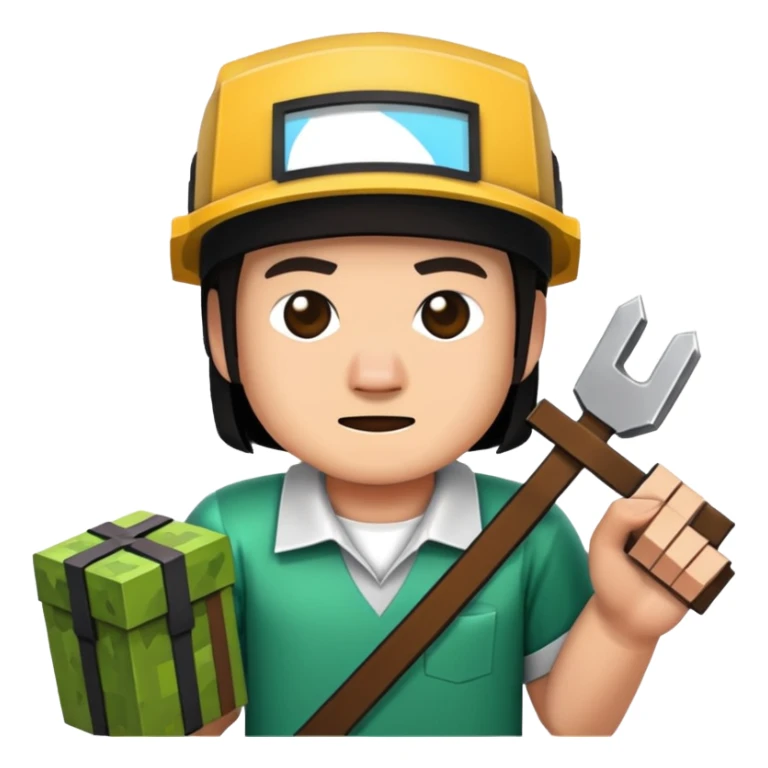 buatkan saya emoji pedang minecraft sticker