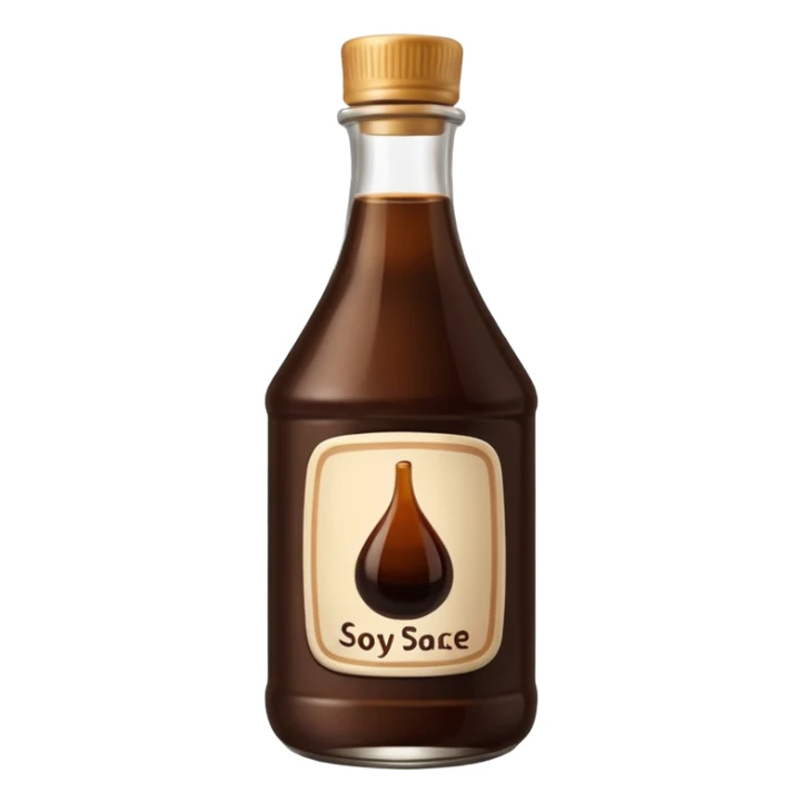 a bottle of soy sauce sticker