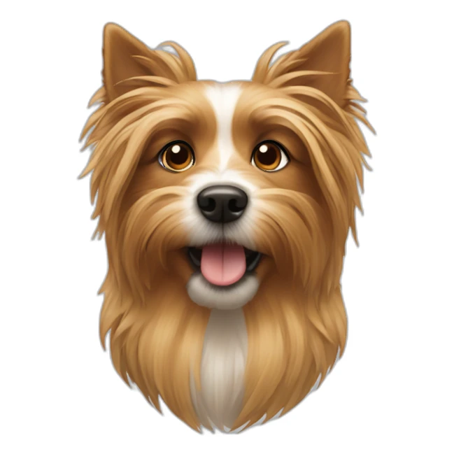 Yorshire dog and chitzu dog sticker