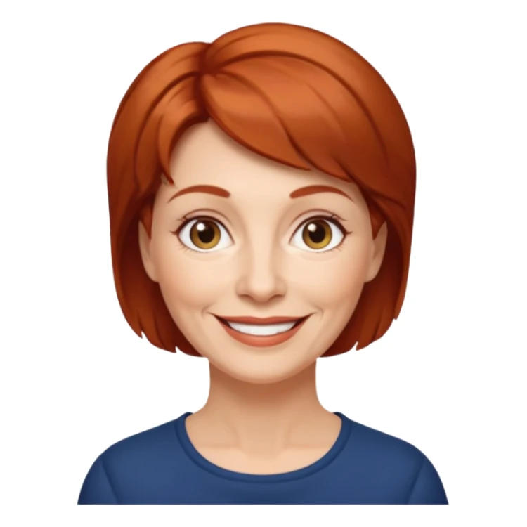 femme 60 ans cheveux courts et blond vénitien sticker