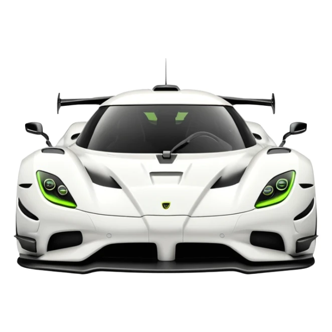 koniggseg jesko white look like real car  sticker