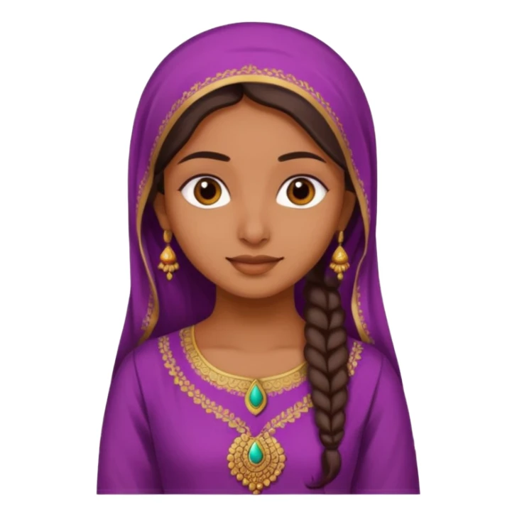 indian girl in salwar kameez sticker