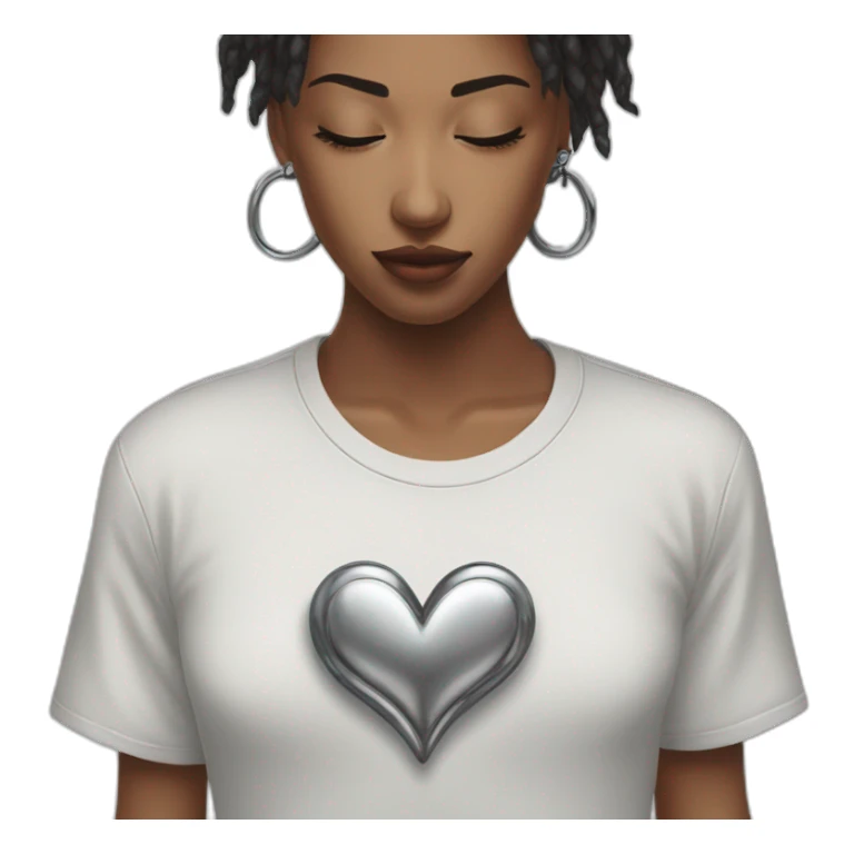 chrome heart sticker