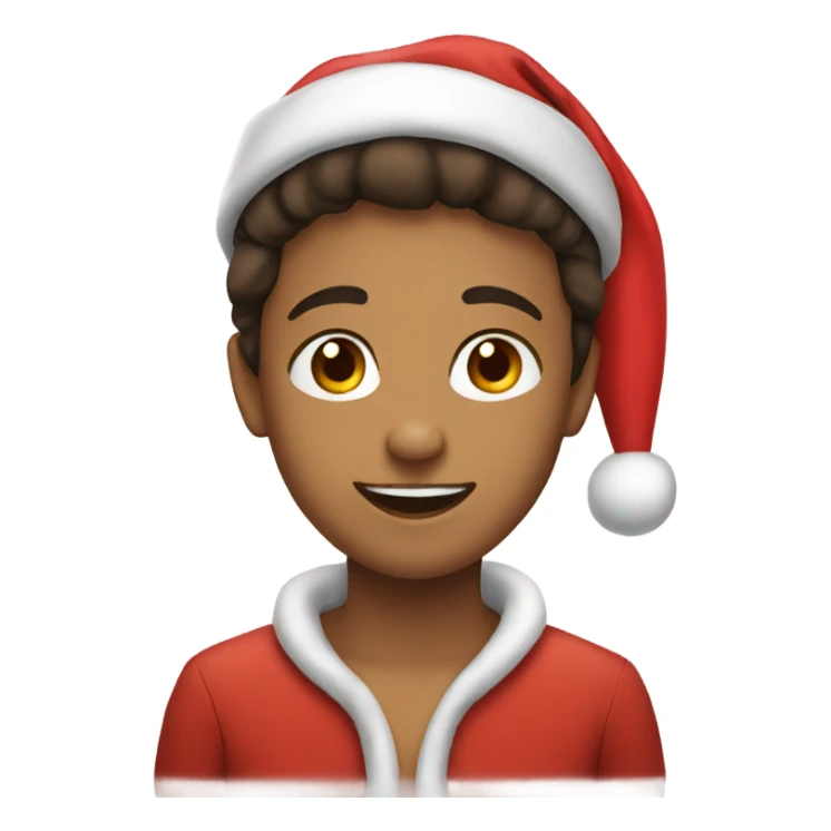 boys wearing santa hats make them girls sticker