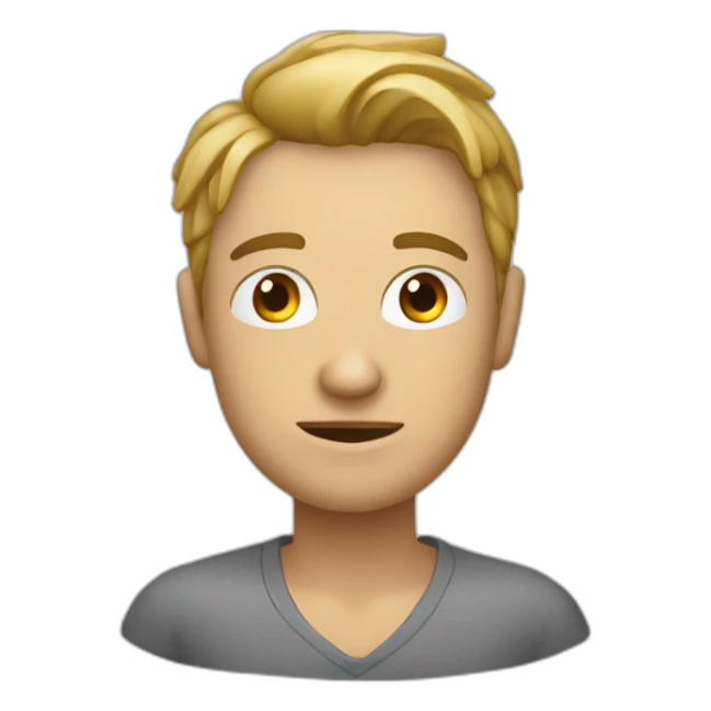 Persona que no sabe que decisión tomar, tiene dudas y salen signos de interrogación en su cabeza  sticker