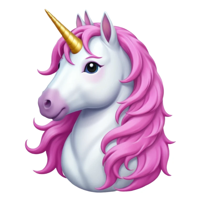 unicord with lomg hair sticker